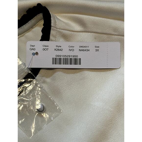 J. Crew NWT 365 Ruffle Neck Shell Satin Crepe Top Women's Size 3X Career Office - Picture 7 of 11